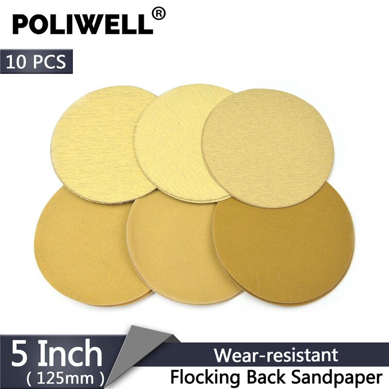 Poliwell 10 pcs   5 ġ 125mm ׸ 60-1000 ũ..